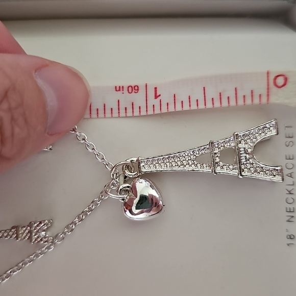 Paris Eiffel Tower Earrings & Necklace Set - Picture 7 of 7